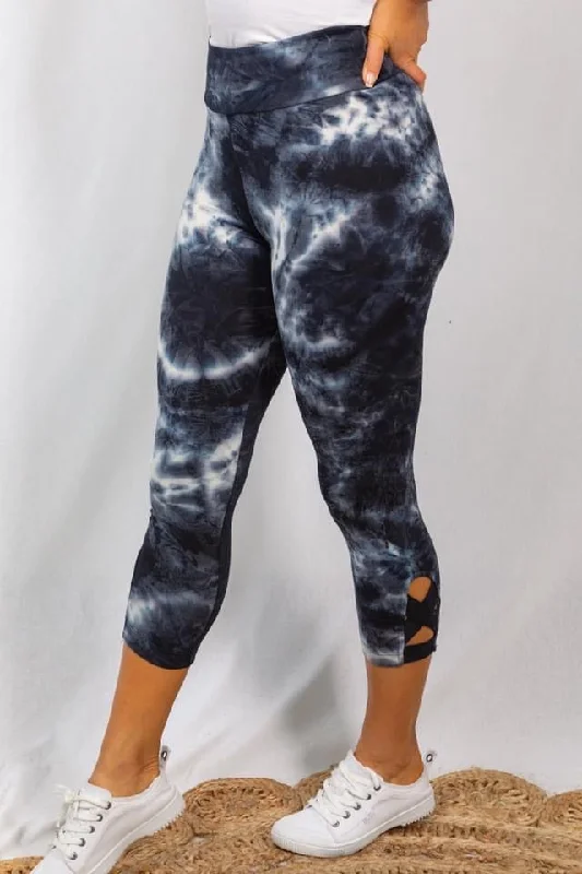 Tie Dye Capri Leggings