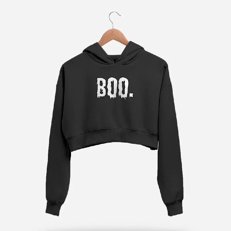 Boo! Crop Hoodie