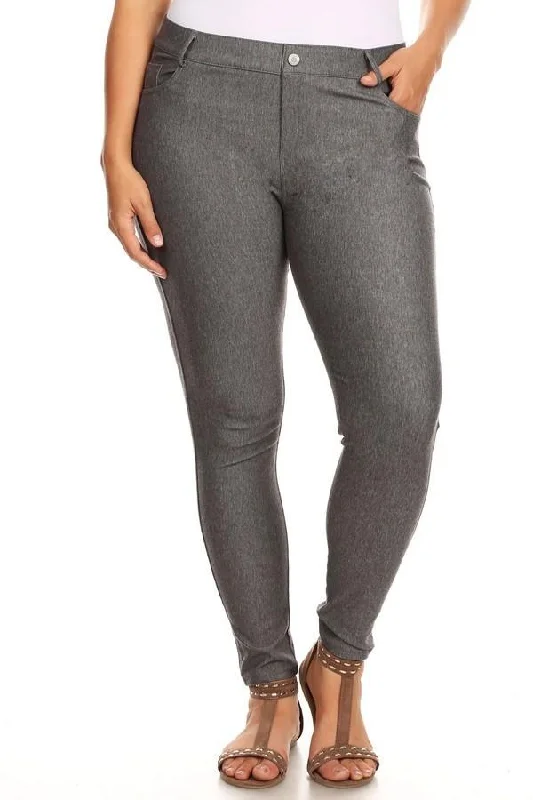 Grey Denim Jeggings