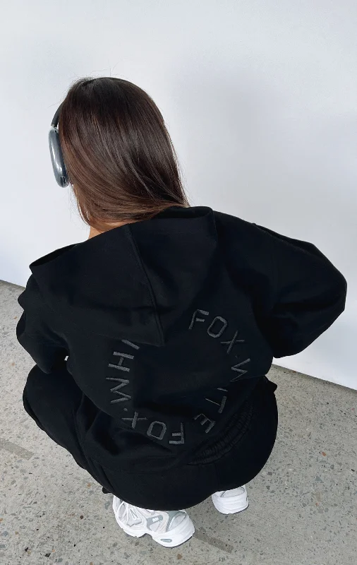 Stay Lifted Oversized Hoodie Black