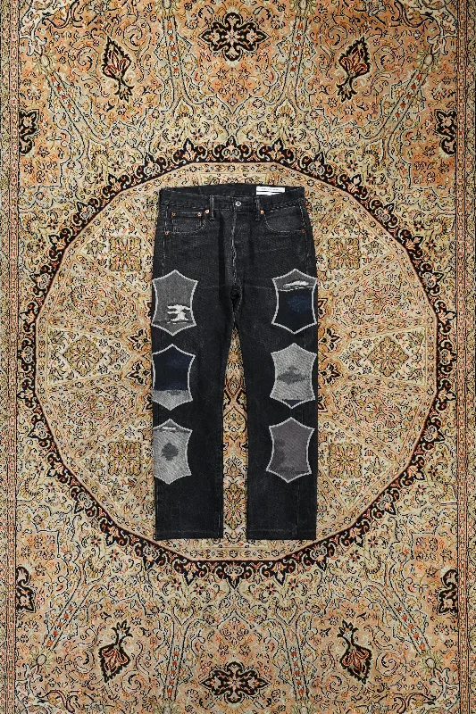 Children of the discordance NY: BORO PATCH DENIM TYPE B (BLACK)②