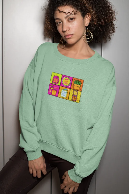 Women Mint Green Sweatshirt You Got This