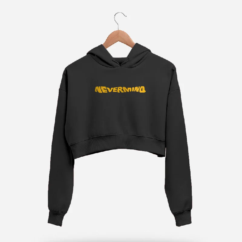 Nevermind The Quirkiness Crop Hoodie