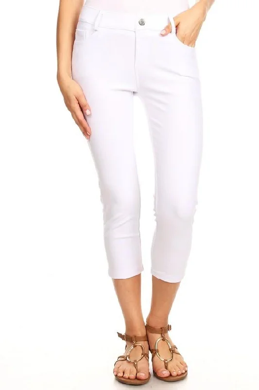 White Denim Capri Jeggings