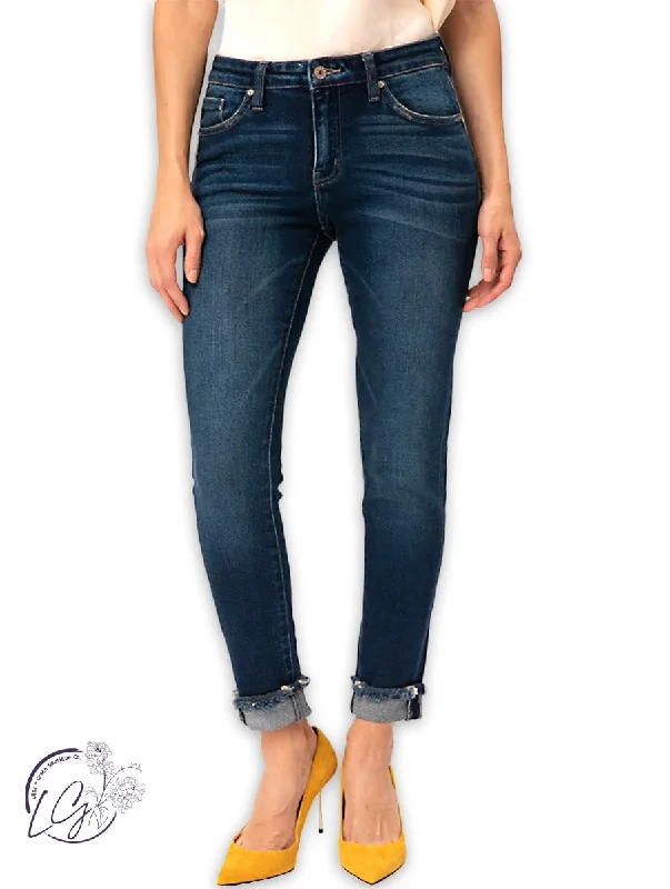 Vicki Mid-Rise Ankle Skinny By KanCan