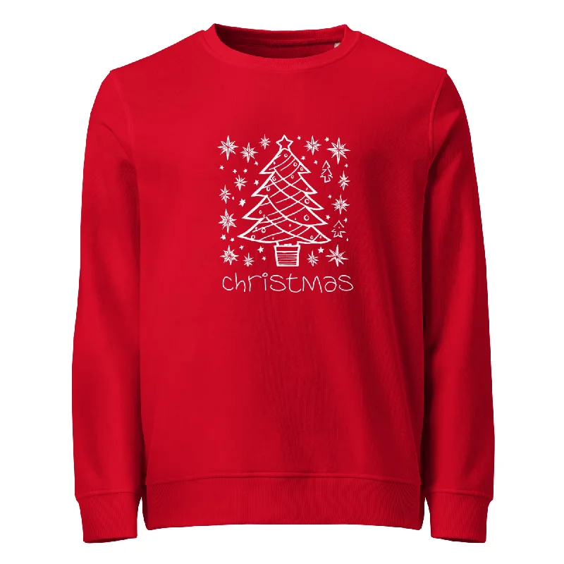 Xmas Tree Graphics Organic Sweatshirt