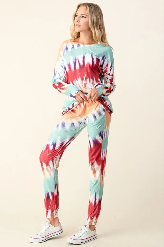 Ink Art Tie Dye Jogger Set