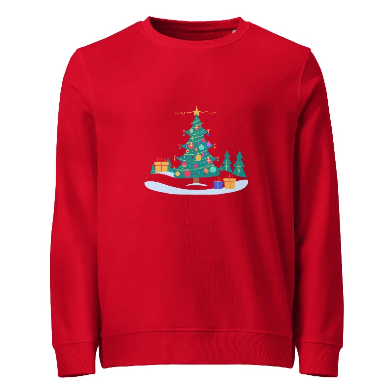 Merry & Bright Christmas Graphic Women Organic Sweatshirt