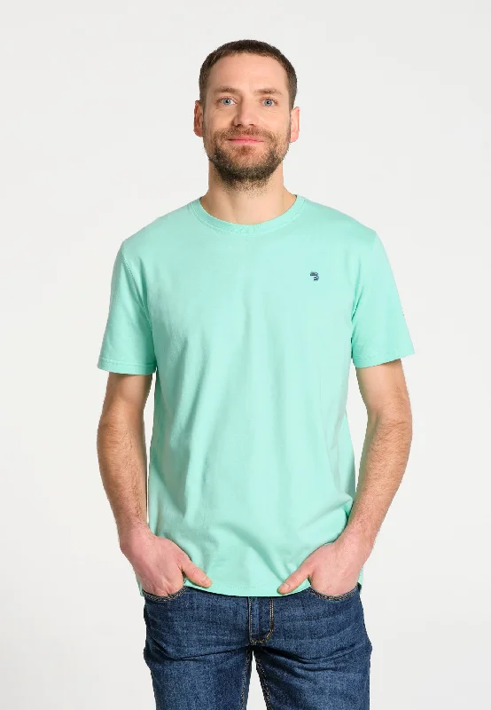 T-Shirt Essentials homme vert coupe droite en coton