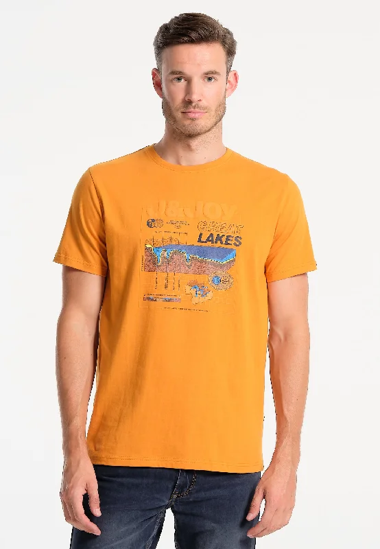 T-Shirt homme brun Great Lakes