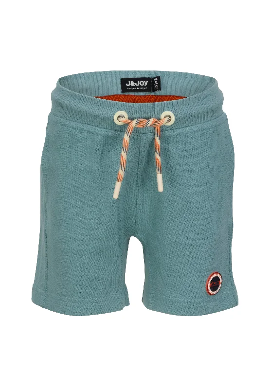 Short garçon matière douce turquoise