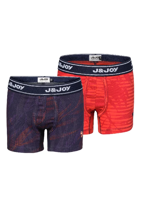 Pack de 2 boxers garçon feuilles