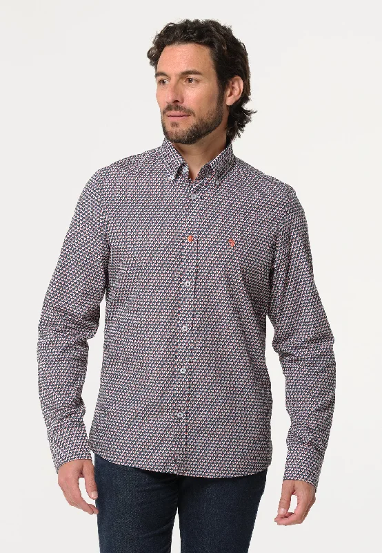 Chemise homme motifs géométrique