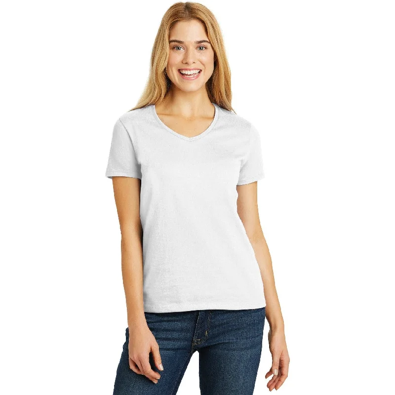 CLOSEOUT - Hanes Ladies ComfortSoft V-Neck Tee