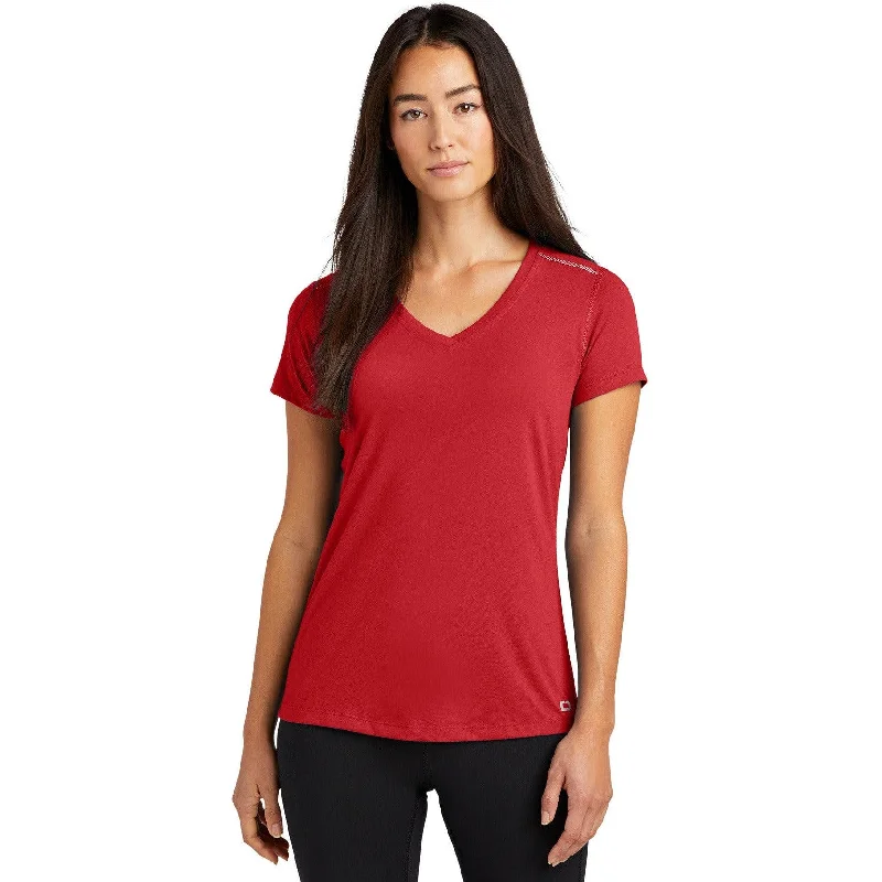 CLOSEOUT - OGIO Ladies Peak V-Neck Tee