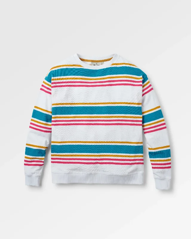 Graceful Textured LS Top - Multi Stripe