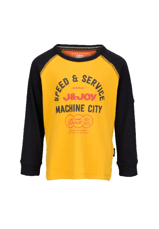 T-Shirt garçon jaune et noir Machine City