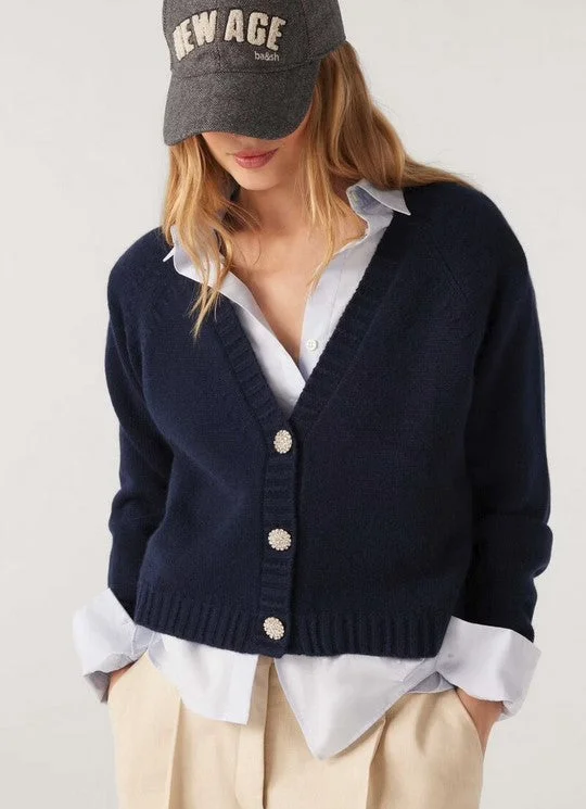 Ba&sh Clapam Cardigan - Marine