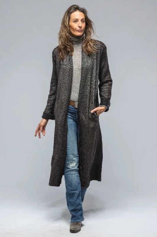 Caruba Long Duster In Taupe