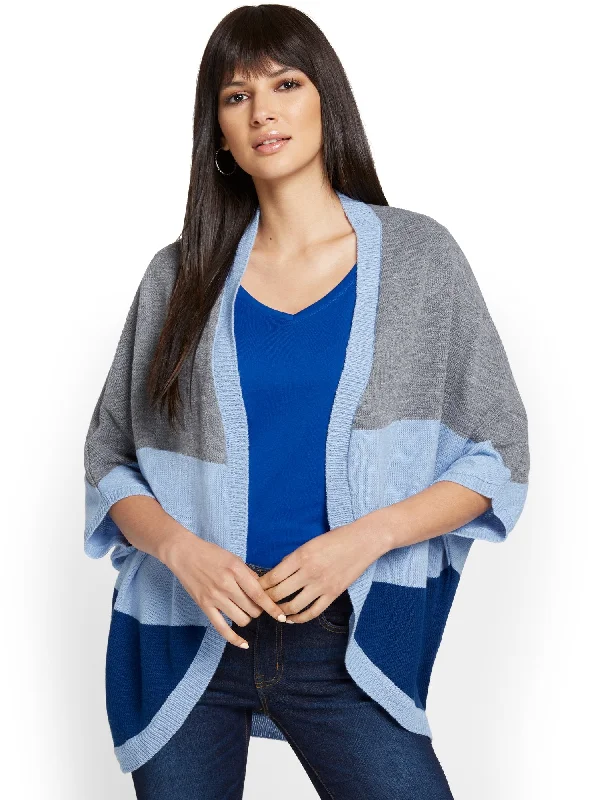 Colorblock Cocoon Cardigan