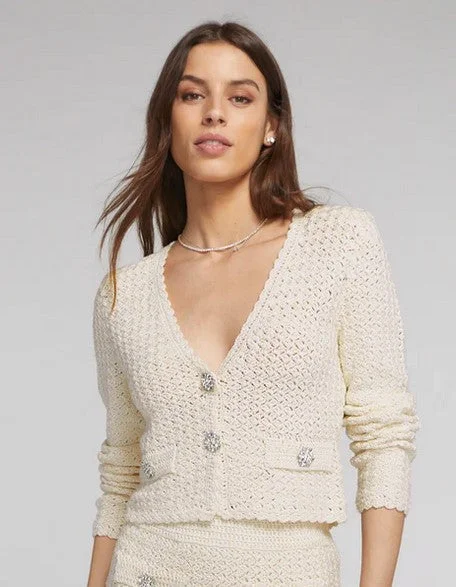 Generation Love Joy Crochet Cardigan - Natural