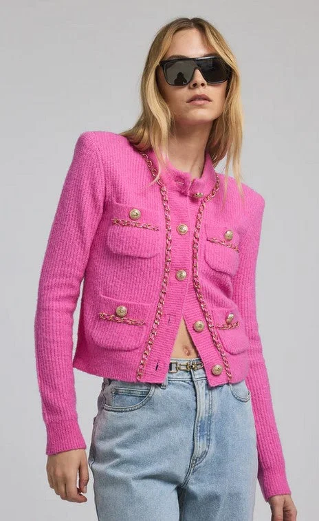 Generation Love Selma Chain Cardigan - Pink