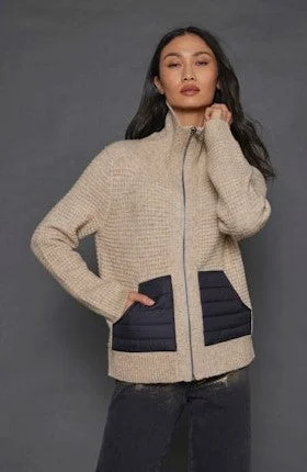 Lisa Todd Deep Pockets Sweater/Jacket - Oat