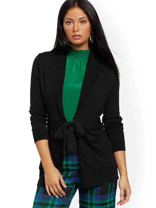 Shawl-Collar Cardigan - 7th Avenue