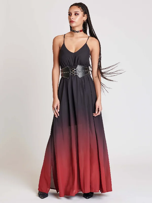 Dipped in Blood Maxi Dress