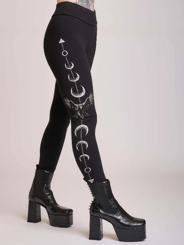 Raven Moon Phase Legging