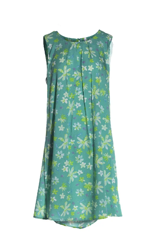 Sleeveless Viscose Dress | Jade Daisy | 3340AR