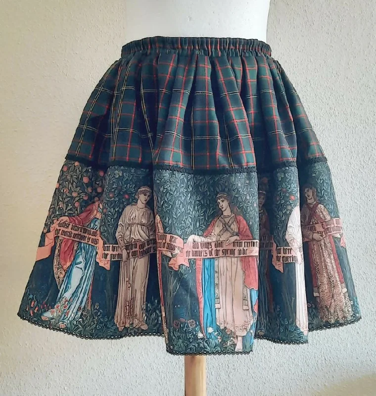 The Orchard Plaid Full Shirring Skirt