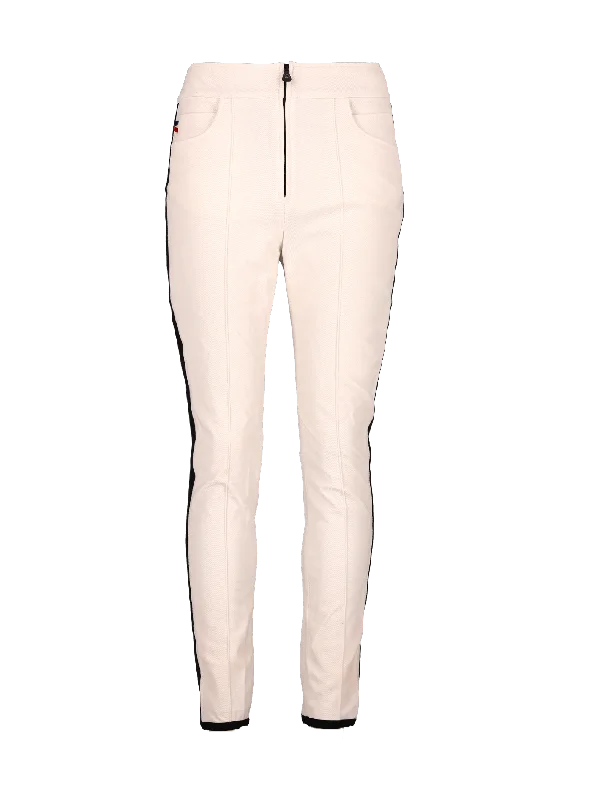 high-waisted skinny trousers