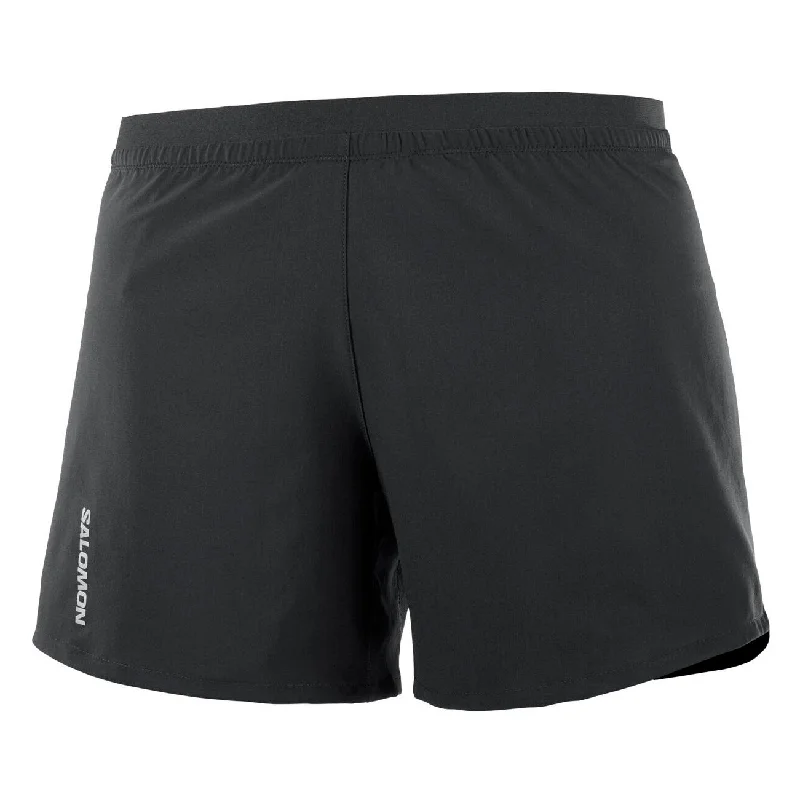 Salomon Cross 5" Shorts | Deep Black | Womens