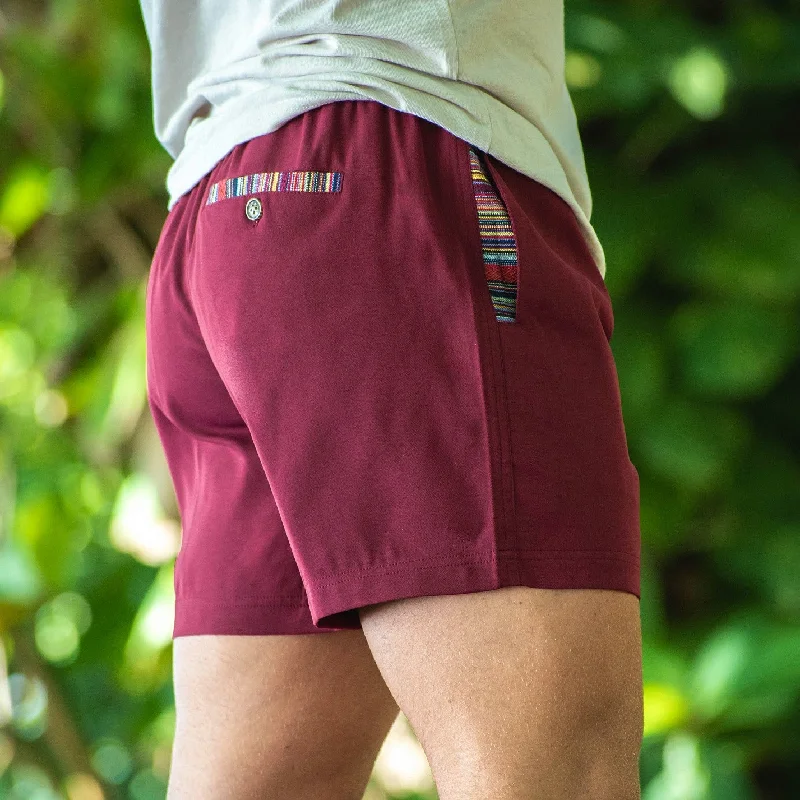 Sapien 2.0 Short (Casual Stretch) - Merlot 5" & 7"