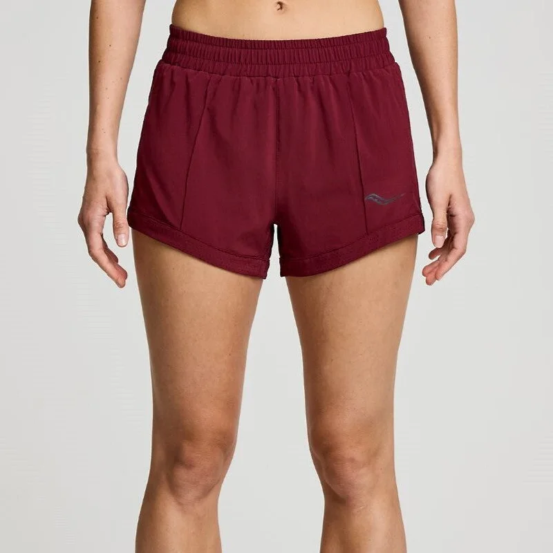 Saucony Outpace 3" Short | Sundown | Womens