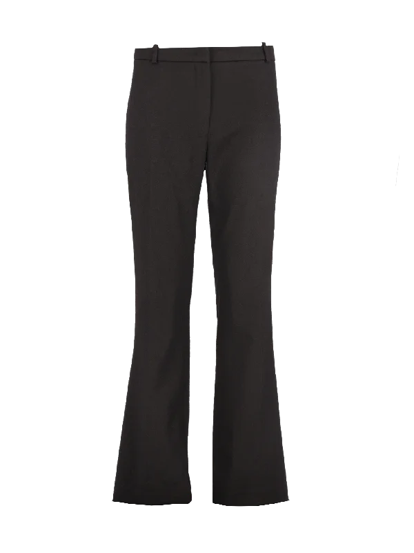 tailored straight-leg trousers