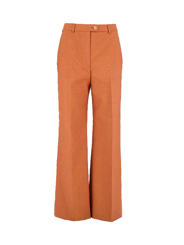 tailored wool trousers