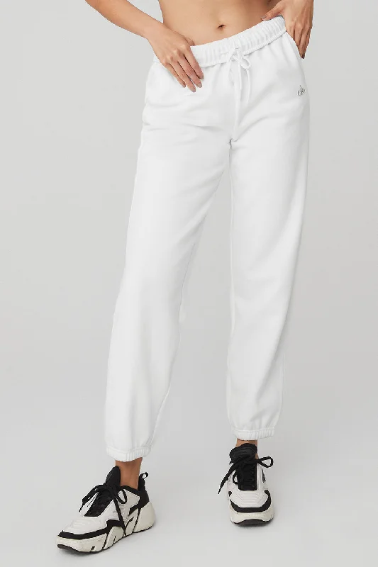 Accolade Sweatpant - White