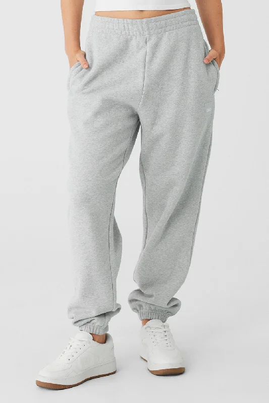 Cuffed Renown Heavy Weight Sweatpant - Athletic Heather Grey